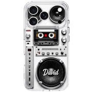 Retro Boombox Vibes For The Ultimate Music Lover Cassette Speaker Design - Personalized Clear Phone Case - HOB155_PHC