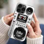 Retro Boombox Vibes For The Ultimate Music Lover Cassette Speaker Design - Personalized Clear Phone Case - HOB155_PHC