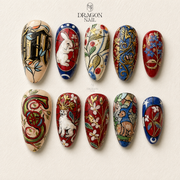 Medieval Ornate Manuscript Art Press On Nails