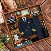 Proud Moment For Our Captain, Airline Uniform And Travel Essentials - Personalized Custom Wood Ornament, Custom Shaped - JBS042_WDO
