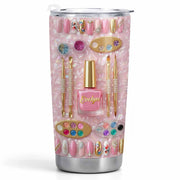 Stay Fabulous With A Touch Of Sparkle Nails And Manicure Tools - Personalized Custom Stainless Steel Tumbler 20oz 30oz - JBS130_TB