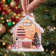 Where Every Nail Is A Masterpiece Nail Salon Polish Station - Personalized Custom Wood Ornament, Custom Shaped - JBS354_WDO