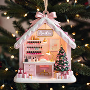 Where Every Nail Is A Masterpiece Nail Salon Polish Station - Personalized Custom Wood Ornament, Custom Shaped - JBS354_WDO