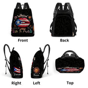I'm Boricua. Pero No Te Pases - Personalized Custom Leather BackPack - LA011_BP