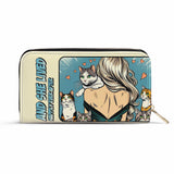 And She Lived Happily Ever After - Women Leather Wallet For Cat Lovers - LL04WL