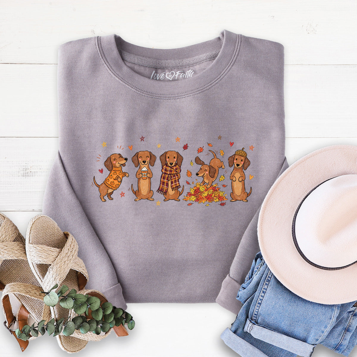 Fall Dachshund Sweatshirt