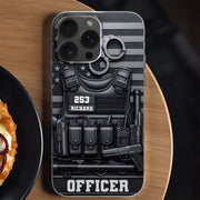 For Officers, Tactical Gear Design - Personalized Clear Phone Case - OFC040_PHC