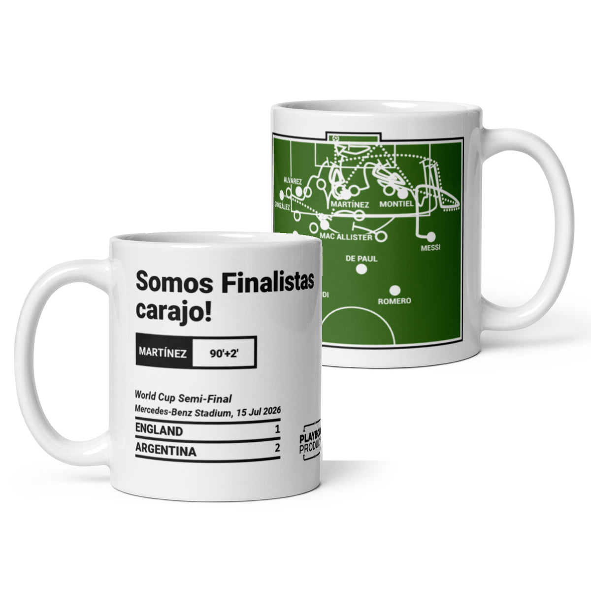 Argentina Greatest Goals Mug: Somos Finalistas, carajo! (2026)
