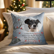 A Hug From Heaven, Pillow With Dog And Birds - Personalized Custom Pillow, Insert Included - PME154_PLW