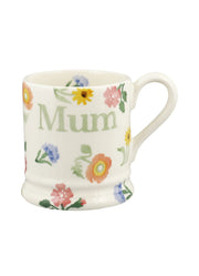 Poppies & Pinks Mum 1/2 Pint Mug