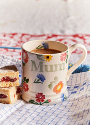 Poppies & Pinks Mum 1/2 Pint Mug