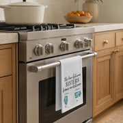 The Love Between Sisters Knows No Distance Personalized States Map - Personalized Kitchen Towel - SIS115_TOWL