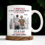 To My Son, Watching You Become A Dad - Personalized Custom Coffee Mug - SON055_MG