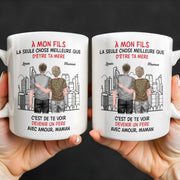 To My Son, Watching You Become A Dad - Personalized Custom Coffee Mug - SON055_MG