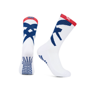 LUX Soccer Grip Calf Socks – Team USA Edition | Anti-Slip Performance Soccer Socks