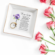Forever And Always Love Your Husband - Personalized Custom Jewelry Dish - WIF004_SCRD
