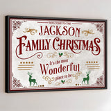 Welcome To The Family Christmas, Wonderful Place To Be - Personalized Custom Horizontal Poster - XMAS010_HPOS