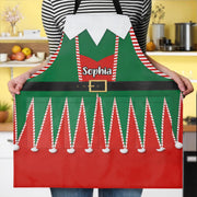 Spread The Holiday Joy, Personalized Elf Costume With Belt - Personalized Apron - XMAS235_AAP