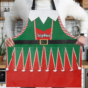 Spread The Holiday Joy, Personalized Elf Costume With Belt - Personalized Apron - XMAS235_AAP
