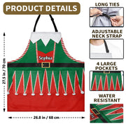Spread The Holiday Joy, Personalized Elf Costume With Belt - Personalized Apron - XMAS235_AAP
