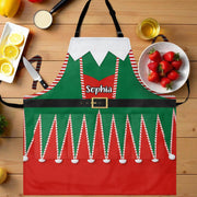 Spread The Holiday Joy, Personalized Elf Costume With Belt - Personalized Apron - XMAS235_AAP