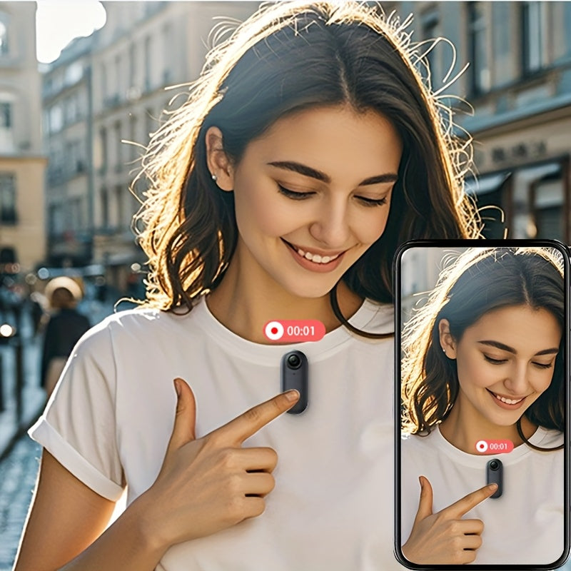 Thumb Camera WiFi Portable Camera HD With 64GB Storage Card Outdoor Sports Camera Vlog Camera Is Very Suitable For Cycling, Hiking, Daily Life Recording, Video Recording And Photography