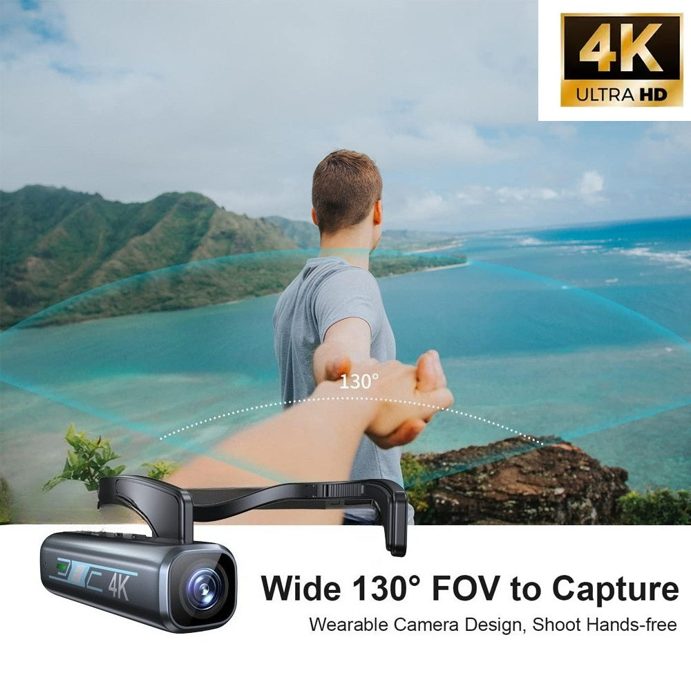 4K 30FPS Action Camera, 120 Wide Angle Lens, Image Stabilization, Manual Controls, Gray and Black, Perfect Father'S Day Gift