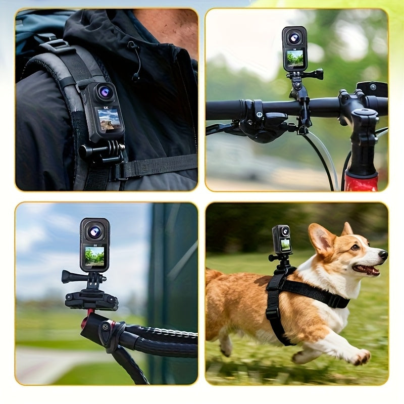 5K\u002F1080P Ultra-high-definition Thumb Camera, 60fps Body Camera, 5K Pocket Camera, Wearable Action Camera, Comes with 12 Accessories Including 128G TF Card, Rotatable Front And Rear Dual Screens, Magnetic Base, Perfect Vlog Camera