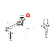 🚰 50% OFF! 50K+ sold! 1080° rotating faucet extender – 2 water modes, anti-splash, fits 99% of faucets! 💧✨
