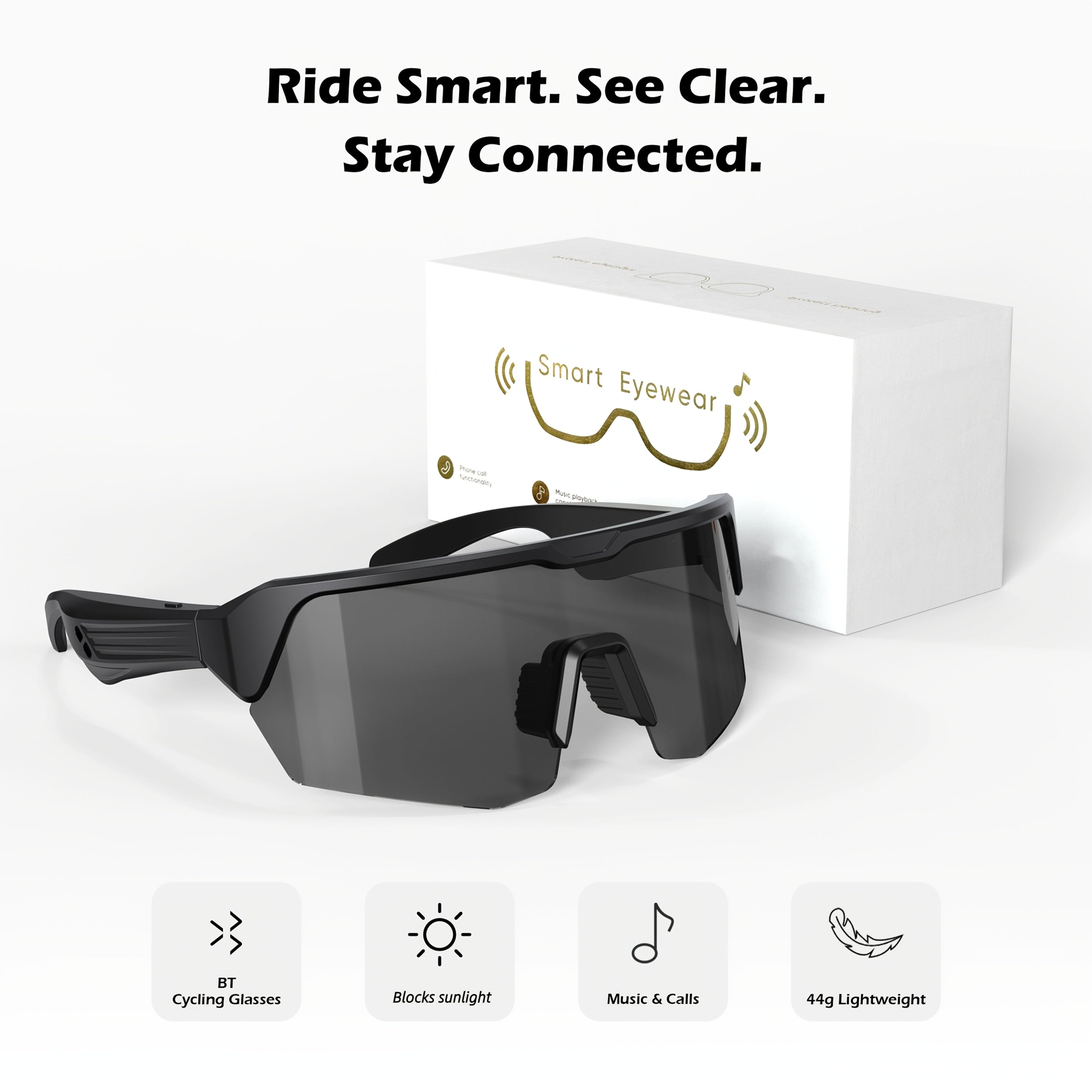 Smart with Open-Ear Audio, Hands-Free Calls & Music - Lightweight for,, And Adventures