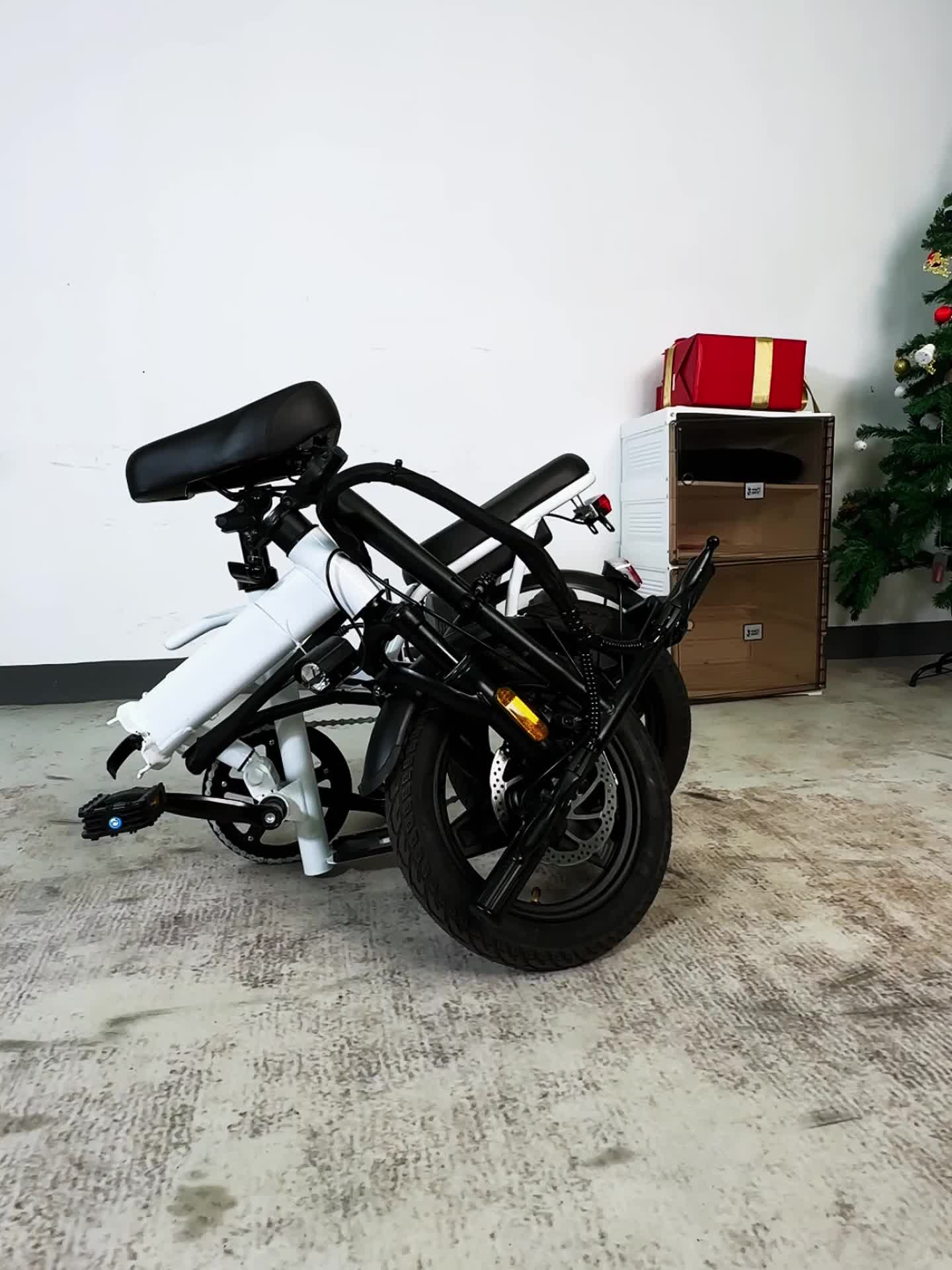 Fast Speed Folding Electric Bike Folding Electric Bike - Powerful Motor, Fast Speed, 14-inch Tires, Commuter-friendly, Light Weight, Long-lasting Battery