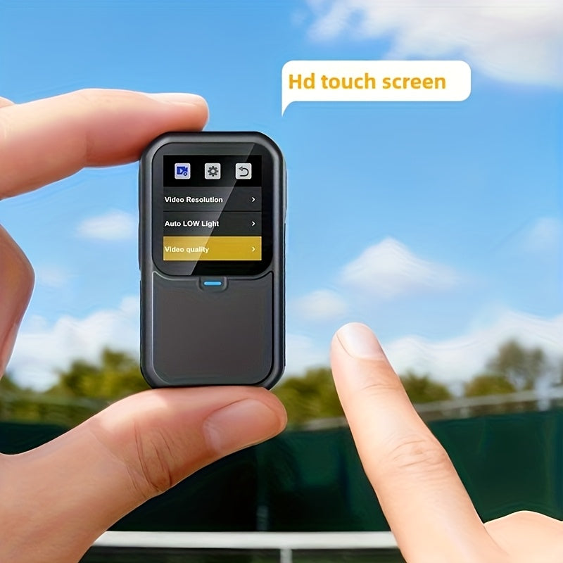 5K\u002F1080P Ultra-high-definition Thumb Camera, 60fps Body Camera, 5K Pocket Camera, Wearable Action Camera, Comes with 12 Accessories Including 128G TF Card, Rotatable Front And Rear Dual Screens, Magnetic Base, Perfect Vlog Camera