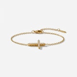 Crystal Cross Bracelet