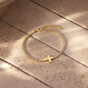 Classic Cross Tennis Bracelet