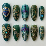 Ancient Relic Mystical Fantasy Press On Nails
