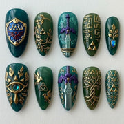 Ancient Relic Mystical Fantasy Press On Nails
