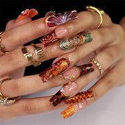 Oceanic Creature Luxury Statement Press On Nails