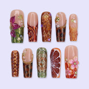 Oceanic Creature Luxury Statement Press On Nails