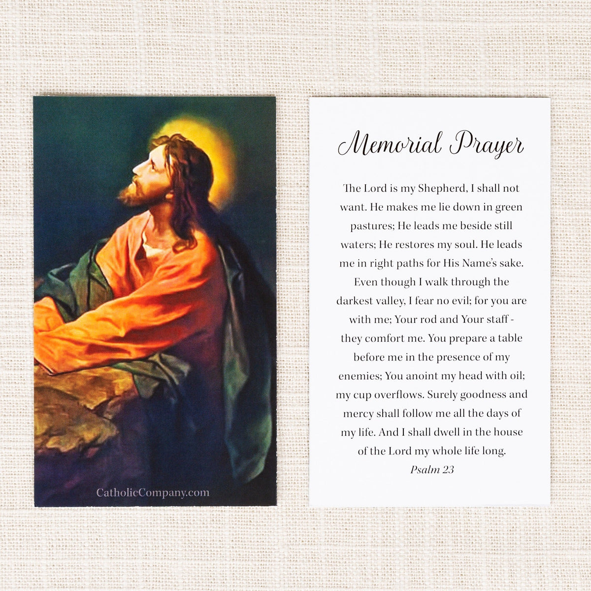 Memorial Prayer Card