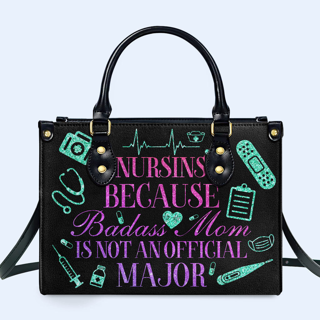 Nurse 01 - Personalized Custom Leather Handbag - nurse01