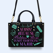 Nurse 01 - Personalized Custom Leather Handbag - nurse01