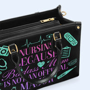 Nurse 01 - Personalized Custom Leather Handbag - nurse01