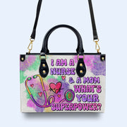 Nurse 03 - Personalized Custom Leather Handbag - nurse03