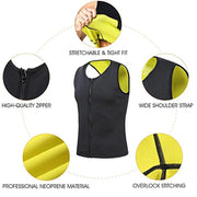 🍂Autumn Promotion 74%💥Men's Workout Zipper Body Shaper Tank Top