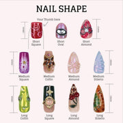 Champagne Cat Eye Pearl Press On Nails